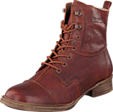 Ten Points Fashion Online Womens Boots Pandora 120002 Rust FI496